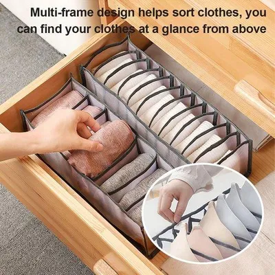 Immagine prodotto di Portascarpe e reggiseni, set da 3 pezzi, in tessuto