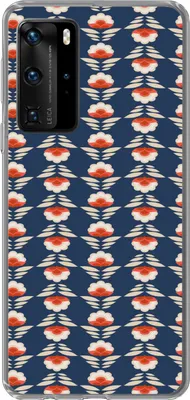 Produktbild von MuchoWow® Handyhülle Schutzhülle Hülle für Telefoonhoesje Huawei P40 Pro Muster - Abstrakt - Blumen Silikon Softcase Handy Hülle - Schutz