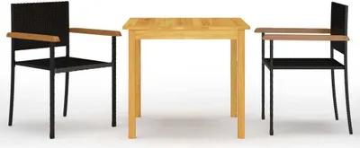Produktbild von 3-tlg. Garten-Essgruppe Schwarz