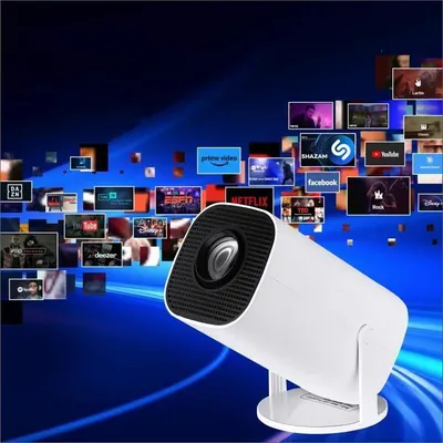 Obrázek produktu pro Přenosný projektor Android s rozlišením Full HD 1080p, svítivostí 1500 ANSI lumenů a sítí WLAN 5G