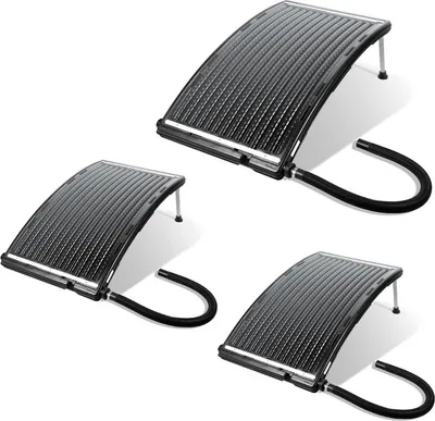 Obrázok produktu pre Yakimz solárny ohrievač Kapacita do 15 litrov Solárny ohrievač pre nadzemné bazény Solárny kolektor na teplú vodu 3 kusy 110x69x14cm