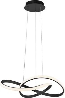Immagine prodotto di Lampada a sospensione a LED, nera, 3 livelli dimmerabili, H 120 cm