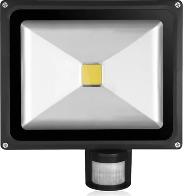 Produktbild von Greenmigo 30W LED Strahler Fluter+Bewegungsmelder Warmweiß Warmweiss Objektbeleuchtung Wandstrahler Flutlicht AußenStrahler Gartenlampe IP65 85V-265V