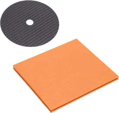 Immagine prodotto di Tappetino stabilizzatore nero da 0,2 mm per lettori CD, riduce le vibrazioni