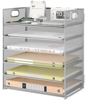 Produktbild von Schreibtischorganisator mit 6 Fächern für Dokumente und Büromaterial