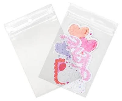 Produktbild von Druckverschlussbeutel mit Aufhängeloch 7.5x10cm Kristallklar PP 100 Mikron (100 Stück) [Z4R34]
