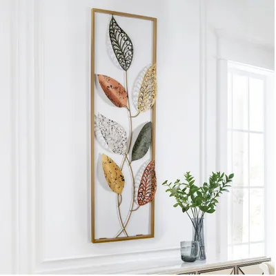 Obrázok produktu pre Wallity, ručne vyrobený kovový doplnok na stenu, 100% kov, 32 x 3 x 90 cm