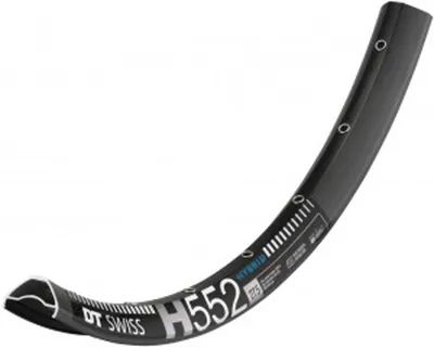 Produktbild von DT Swiss Felge HYBRID H 552 29"/30 mm 32 Loch Schwarz - robuste E-MTB-Felge