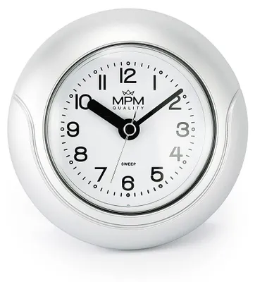 Produktbild von MPM-Quality Wanduhr Bathroom clock rund 135 mm Kunststoff Silber