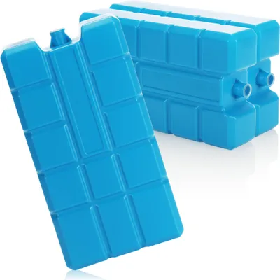 Zdjęcie produktu dla com-four® 3x wkład chłodzący XXL w kolorze niebieskim – wkłady chłodzące do lodówek turystycznych i toreb termicznych – wkłady chłodzące do użytku domowego i rekreacyjnego