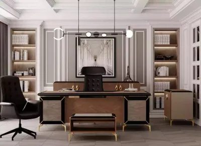 Produktbild von Moderne Arbeitszimmermöbel Sideboarde Schreibtisch Eckschreibtisch Kommode