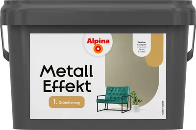 Produktbild von Alpina Grundierung für Effektfarben Metall goldgelb 2,5 L