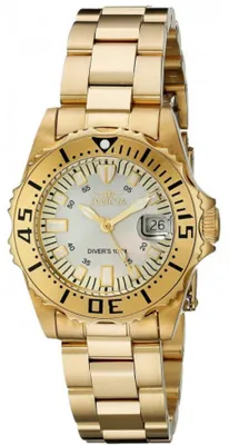 Immagine prodotto di Invicta Pro Diver 2963 Orologio da Donna - Movimento al Quarzo - Acciaio Inossidabile con Quadrante Oro - 30 mm