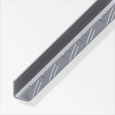 Produktbild von alfer Quadrat-U 1 m, 35.5 mm Aluminium roh blank