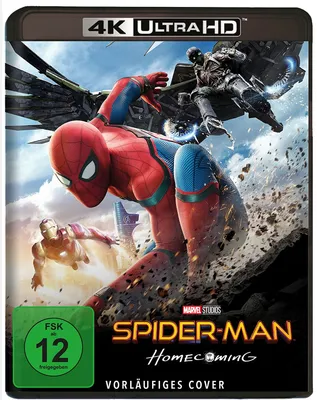Produktbild von PLAION Spider-Man: Homecoming (4K-UHD+Blu-ray), Film, Blu-ray, Deutsch, Englisch, Japanisch, 133 min, Spider-Man: Homecoming, Abenteuer