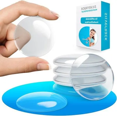 Obrázek produktu pro Samolepicí zarážka na dveře, průhledná, 40 mm, ochranná