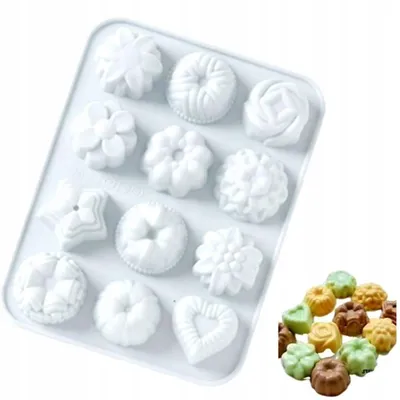 Produktbild von Orion Silikonform für Muffins Pralinen Blumen Herz