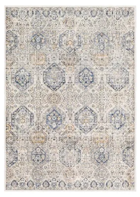 Image de Tapis Moquette en polyester Bleu 60 x 100 cm antidérapant poils 5 mm