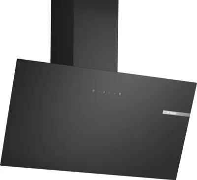 Produktbild von Bosch Wandesse 80 cm Klarglas schwarz bedruckt DWK85DK60