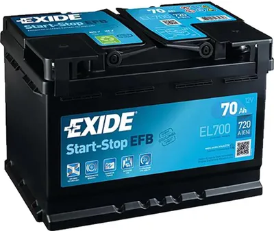 Image de Exide Efb Start/stop El700 Démarreur de batterie Transparent Transparent One Size