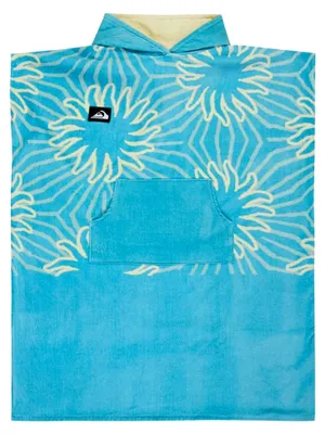 Produktbild von Herren Poncho Wickelhandtuch mit Kapuze in Blau