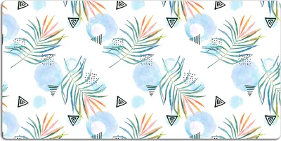 Produktbild von Schreibtischmatte Tischunterlage 90x45 cm Mauspad - Tropisches Muster
