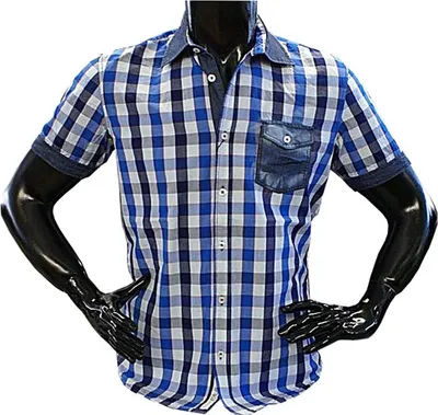 Produktbild von Brandneu Designer Hemd CARISMA navy kariert CRM9053 L