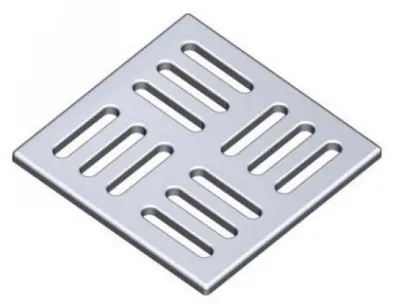 Obrázok produktu pre Designová mriežka nerezová pre podlahové vpuste 102x102/4mm