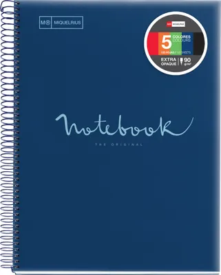 Produktbild von MIQUELRIUS Collegeblock "Notebook EMOTIONS" DIN A5 marine kariert 120 Blatt