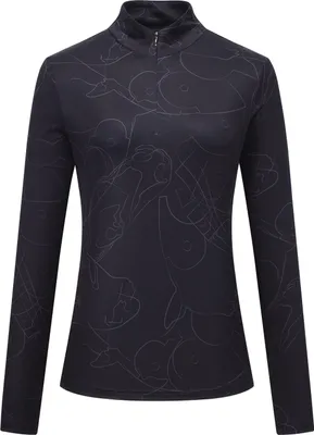 Produktbild von Euro-Star Damen Longsleeve ESAvia mit Allover-Print in black HW/25, Größe:M