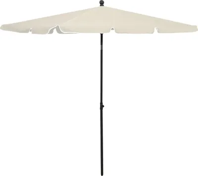 Image de Parasol de jardin avec mât 210x140 cm Sable