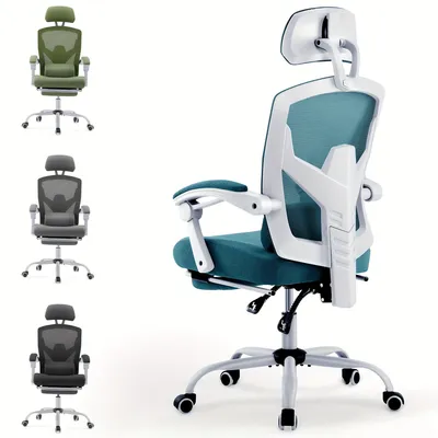 Obrázok produktu pre Ergonomická kancelárska stolička – Kancelárska stolička – Herná stolička – Pracovná stolička – Stolička k písaciemu stolu – Nastaviteľná bedrová opierka
