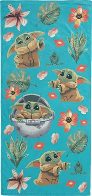 Produktbild von Star Wars The Mandalorian Handtuch mit Baby Yoda Grogu – Fürs Bad, den