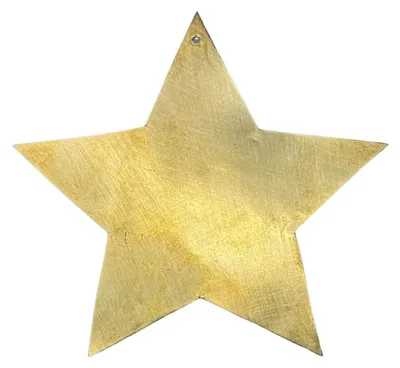 Produktbild von Deko flacher Stern aus Messing