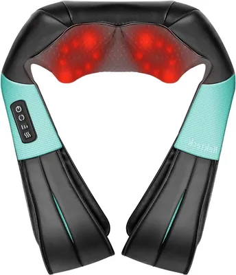 Produktbild von Nackenmassagegerät – Shiatsu-Massagegerät – Linderung von Muskelverspannungen – 3D-Tiefgewebsmassage – 38 x 20 x 18 cm