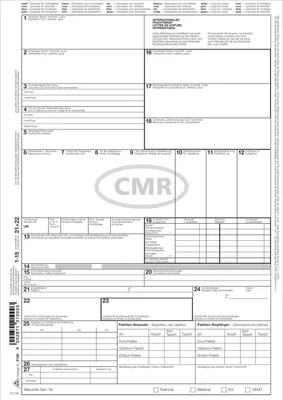 Immagine prodotto di RNK Verlag 2100 Lettera di vettura internazionale (CMR) - SD, 1 x 4 fogli, DIN A4