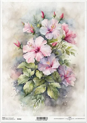 Immagine prodotto di ITD carta di riso decoupage tecnica artigianale tovagliolo di carta-R2466 ibisco