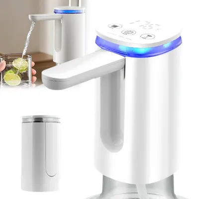 Produktbild von Wasserspender, Tragbare Trinkwasserpumpe, Elektrische Wasserpumpe Dispenser, USB wiederaufladbar, Wasserspender Pumpe