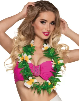 Imagen del producto de Guirnalda de flores hawaiana "Lulani" | Flor de loto