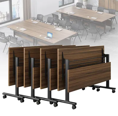 Imagen del producto de Mesa de conferencias plegable con ruedas silenciosas