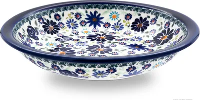 Produktbild von Original Bunzlauer Keramik Teller Suppenteller Speiseteller Essteller tief Ø 22,5 cm [Form 1] im Design DU126