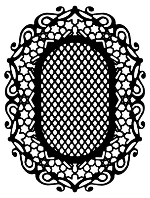 Productafbeelding van Stanssjabloon | sierdeken/design 12,2 cm x 9,4 cm voor knutselwerk
