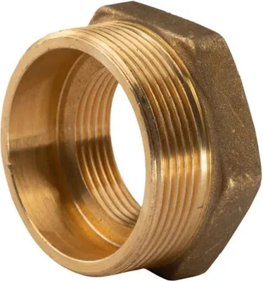 Produktbild von Messing Gewinde-Fitting Reduzierung 2'AG (DN 50) - 1 1/4'IG (DN 32) - schwere Ausführung