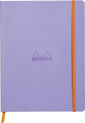 Produktbild von Rhodia Notizbuch 19x25cm, 80 Bl liniert, Papier 90g, Schwertlilie 117509C