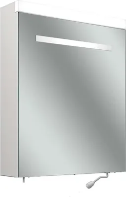 Image de Schneider CARE LED armoire de toilette, 595x727mm, charnières à droite, éclairage en haut, 2 prises de courant à gauche à lextérieur en bas, avec distributeur, 193.264.01.02