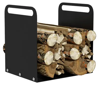 Produktbild von Kaminholzregal - Holzlege/Kaminholzhalter - Mit Griffen - Tragkraft bis 30 kg