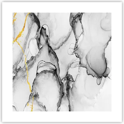 Produktbild von Poster - Poster ohne Rahmen - Stein Abstraktion Kontrast - 40x40 cm - Wand Bild - Wanddeko - Wandbilder - Kunstposter - Wandposter - Bilder - Kunstdruck - Wanddekoration - Wandbild - P2XAC40x40-4761