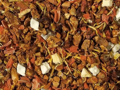 Produktbild von 1 kg  Früchteteemischung Unschuldslamm Ananas-Apfel-Not aromatisiert