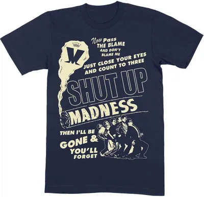 Zdjęcie produktu dla Mädness Shut Up Navy Blue L Koszulka