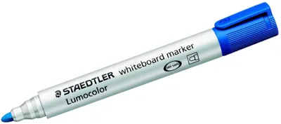 Produktbild von Staedtler 351, 1 Stück(e), Blau, Rundspitze, Blau, Weiß, Weiß, Polypropylen (PP)